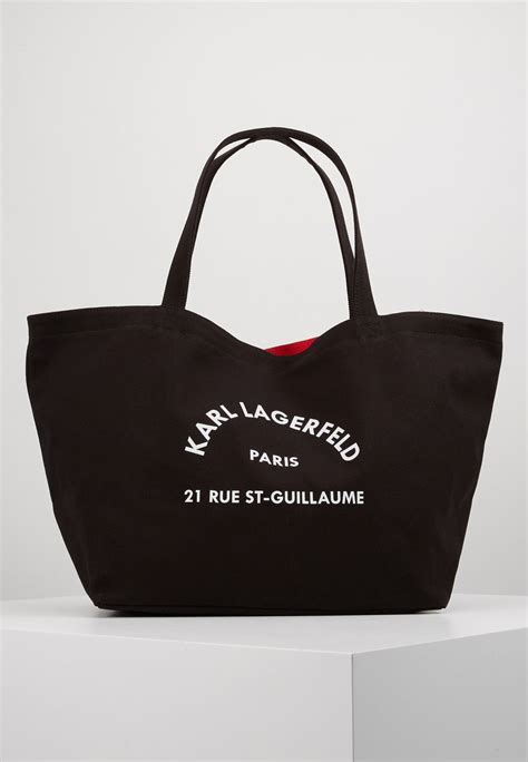 karl lagerfeld shopper tote bag in black